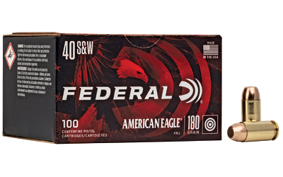 FED AM EAGLE 40S&W 180GR FMJ 100/500 AM EAGLE 40S&W 180GR FMJ 100/500 Ammo