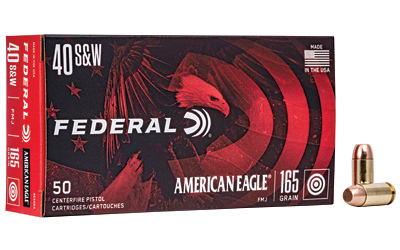 FED AM EAGLE 40S&W 165GR FMJ 50/1000 AM EAGLE 40S&W 165GR FMJ 50/1000 Ammo