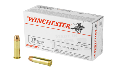 WIN USA 38SPL 130GR FMJ 50/500 USA 38SPL 130GR FMJ 50/500 Ammo