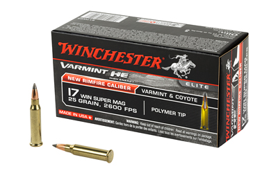 WIN VARMINT HE 17WSM 25GR PT 50/500 VARMINT HE 17WSM 25GR PT 50/500 Ammo
